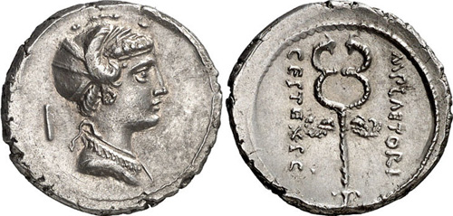 plaetoria roman coin denarius